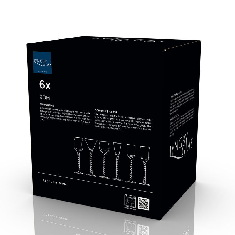 Rom Snapseglas 6 stk.