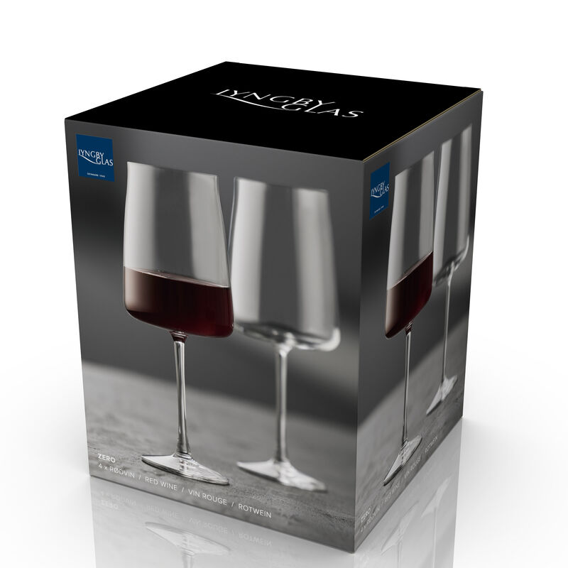 Zero R&oslash;dvinsglas 4 stk.
