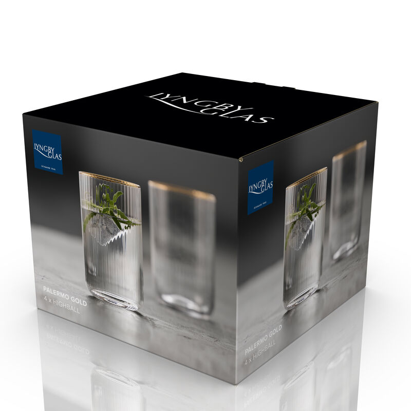 Palermo Gold Highball 4 stk.