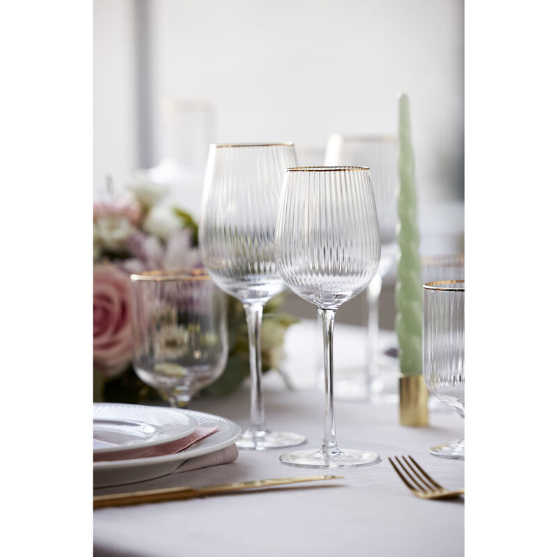 Palermo Gold Hvidvinsglas 4 stk.