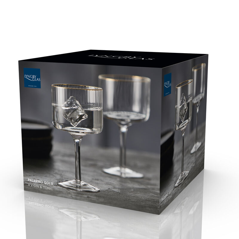 Palermo Gold Gin & tonic-glas 4 stk.