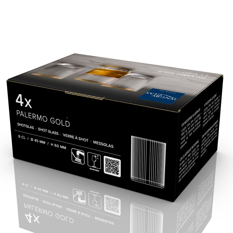 Palermo Gold Shotglas 6 stk.