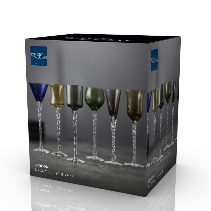 London Snapseglas 6 stk.