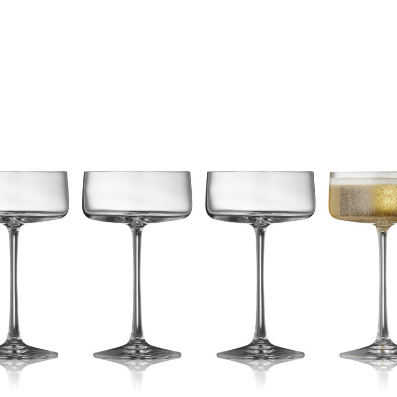 Zero Champagnesk&aring;l 4 stk.