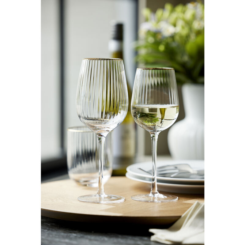 Palermo Gold Hvidvinsglas 4 stk.