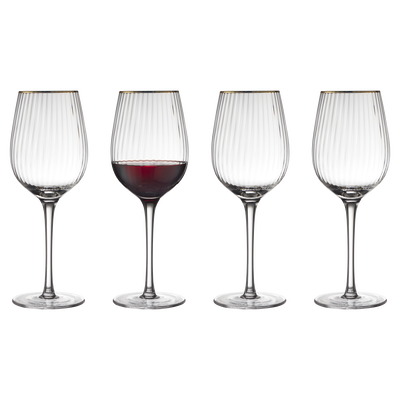 Palermo Gold R&oslash;dvinsglas 4 stk.