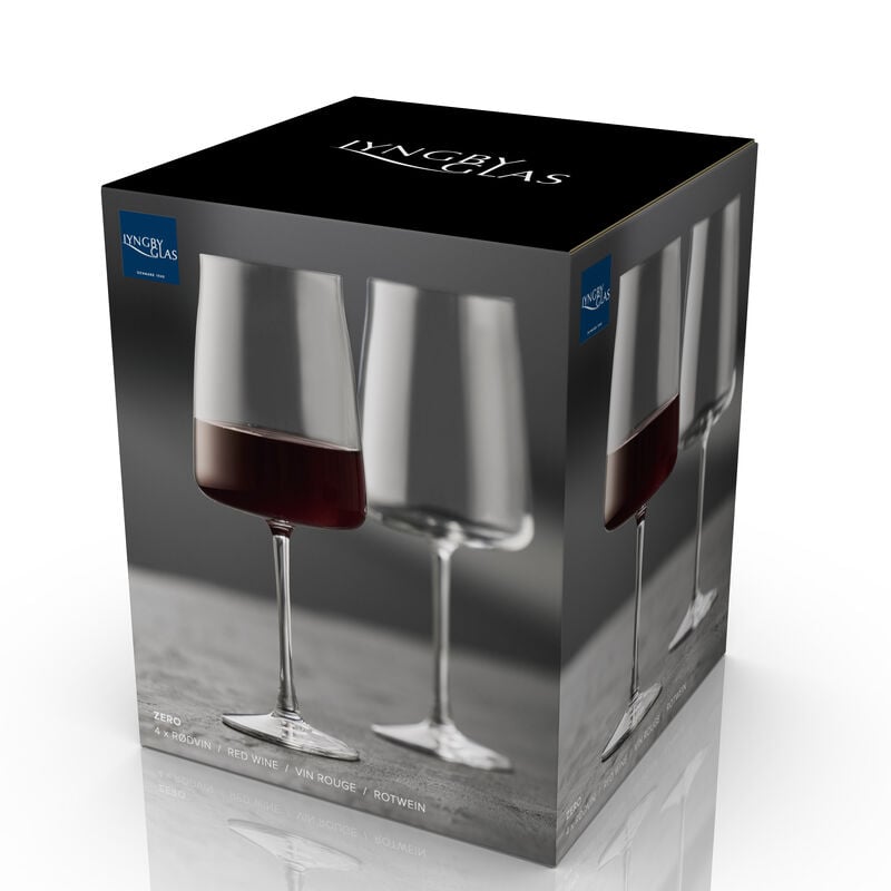 Zero Rødvinsglas 4 stk. Zero Rødvinsglas 4 stk.