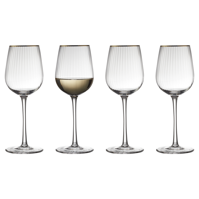 Palermo Gold Hvidvinsglas 4 stk.