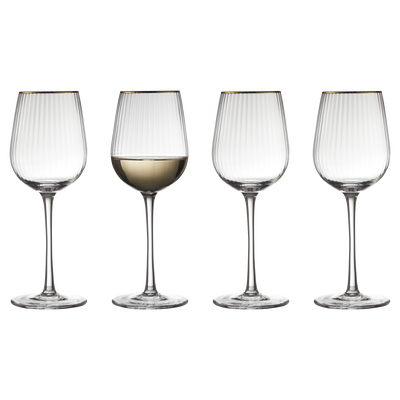 Palermo Gold Hvidvinsglas 4 stk.