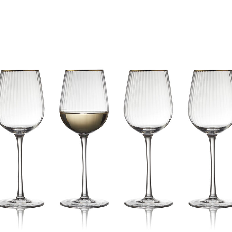 Palermo Gold Hvidvinsglas 4 stk.
