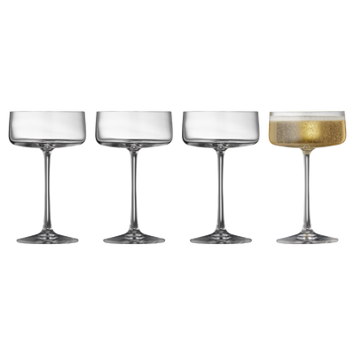 Zero Champagneskål 4 stk.