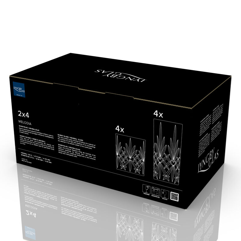 Melodia Whiskyglas/Highball 8 dele