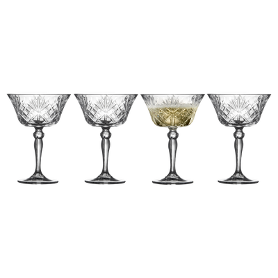 Melodia Champagnesk&aring;l 4 stk.