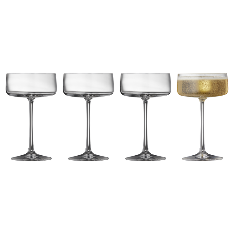 Zero Champagnesk&aring;l 4 stk.