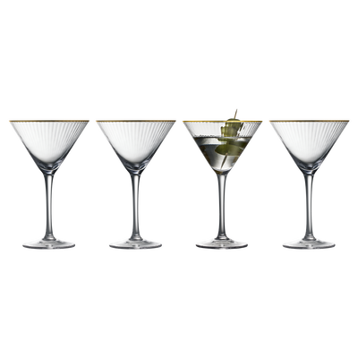 Palermo Gold Martiniglas 4 stk. Palermo Gold Martiniglas 4 stk.