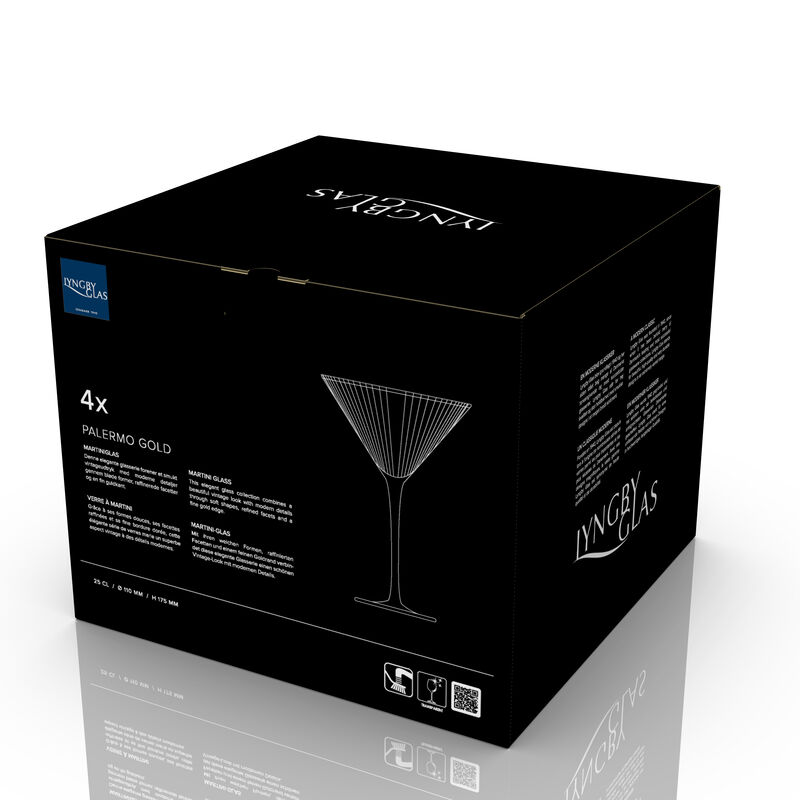 Palermo Gold Martiniglas 4 stk.