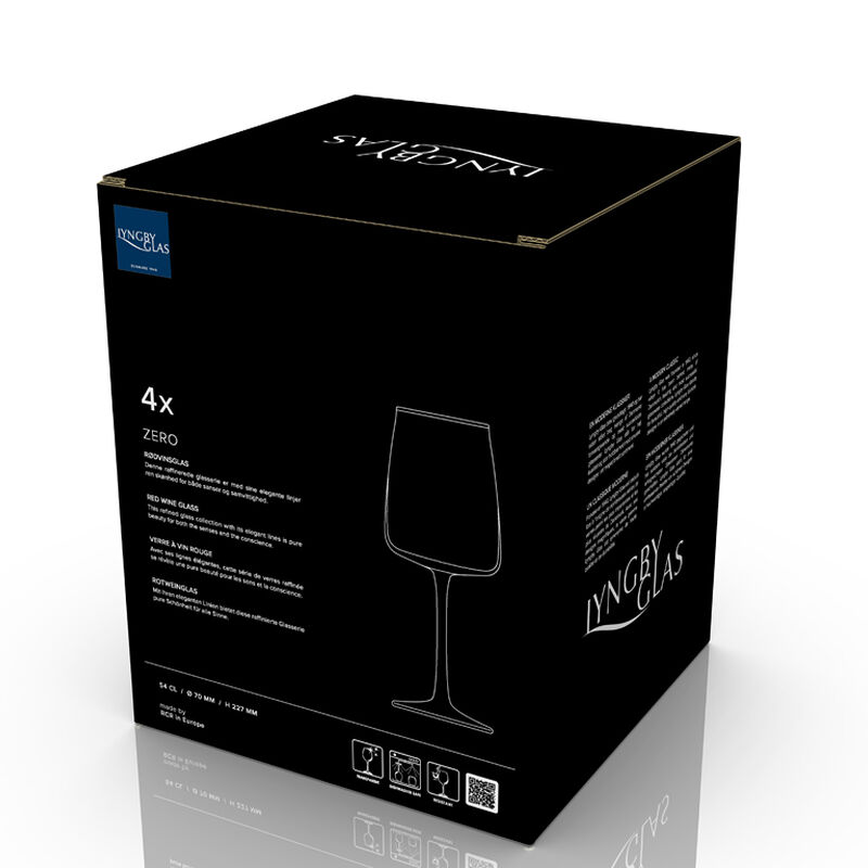 Zero Rødvinsglas 4 stk. Zero Rødvinsglas 4 stk.